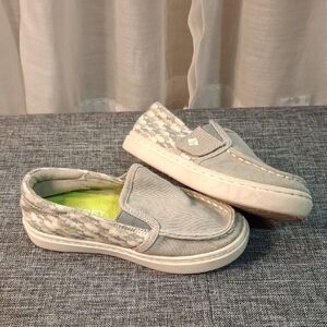 Boys Speery Fish Gray Slip-On Shoes Sz 9m